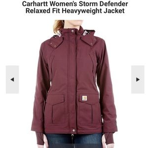 Carhartt Storm Defender Heavy Weight Jacket 🧥 Plum/Wine XXL Excellent 🌸 🌧️
